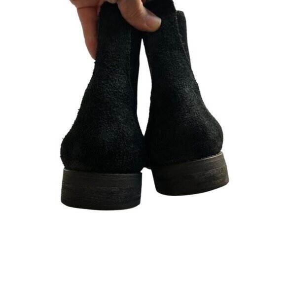 Ugg Mens Clyne Pull On Black Suede Chelsea Boots Size 9.5 Business Casual Gothic - Picture 5 of 8